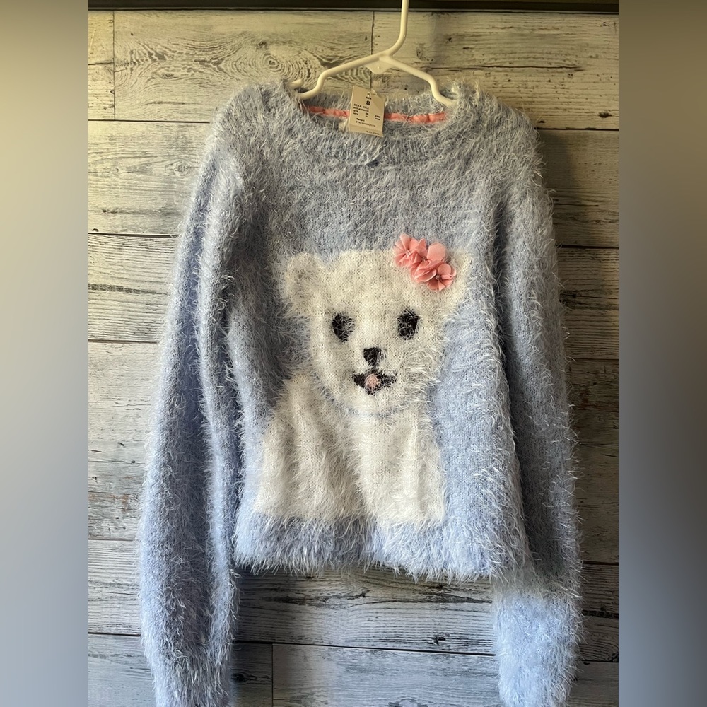 NWT Powder Blue Polar Bear Girls Size 8